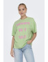 Only Tricou cu text si maneci cazute Rilly - Pled.ro