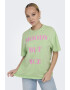 Only Tricou cu text si maneci cazute Rilly - Pled.ro