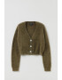 OVS Cardigan crop din material pufos - Pled.ro