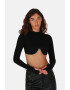 OW Intimates Bluza crop cu decupaj pe partea din spate Muse - Pled.ro