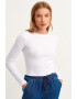 OXXO Bluza crop de bumbac - Pled.ro