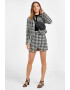 OXXO Jacheta-camasa crop cu model houndstooth - Pled.ro