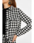 OXXO Jacheta-camasa crop cu model houndstooth - Pled.ro