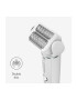 Panasonic Epilator Wet & Dry Cordless 2discuri & 60 pensete Senzor presiune Discuri duble Cap flexibil si pivotant la 90° 3 viteze Alb/Crem - Pled.ro