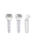 Panasonic Epilator Wet & Dry Cordless 2discuri & 60 pensete Senzor presiune Discuri duble Cap flexibil si pivotant la 90° 3 viteze Alb/Mov - Pled.ro