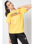 PeakSport Tricou unisex cu imprimeu text pentru fitness Poly Peak - Pled.ro