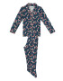 Penti Pijama cu model floral si revere decupate - Pled.ro