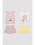 Penti Set de bluza si pantaloni de pijama din bumbac - 2 seturi - Pled.ro