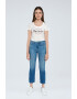 Pepe Jeans London Blugi crop slim fit - Pled.ro