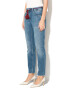 Pepe Jeans London Blugi mom fit cu talie inalta si terminatie cu franjuri Violet Sparks - Pled.ro