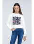 Pepe Jeans London Bluza sport crop cu imprimeu - Pled.ro