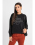 Pepe Jeans London Bluza sport cu decolteu la baza gatului si maneci cazute Connie - Pled.ro