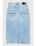 Pepe Jeans London Fusta din denim cu slit lateral - Pled.ro