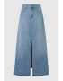 Pepe Jeans London Fusta evazata din denim cu slit adanc frontal - Pled.ro