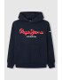 Pepe Jeans London Hanorac cu imprimeu logo si buzunar kangaroo - Pled.ro