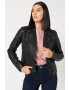 Pepe Jeans London Jacheta biker de piele Alba - Pled.ro