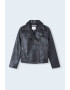 Pepe Jeans London Jacheta biker de piele ecologica - Pled.ro