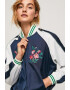 Pepe Jeans London Jacheta bomber cu broderii florale Abigail - Pled.ro