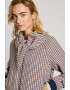 Pepe Jeans London Jacheta bomber din amestec de lana cu model houndstooth - Pled.ro