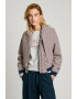 Pepe Jeans London Jacheta bomber din amestec de lana cu model houndstooth - Pled.ro