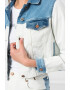 Pepe Jeans London Jacheta crop colorblock de denim - Pled.ro