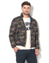 Pepe Jeans London Jacheta cu vatelina subtire si model camuflaj Rick - Pled.ro