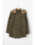 Pepe Jeans London Jacheta parka cu gluga si captuseala sherpa Delaware - Pled.ro