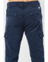 Pepe Jeans London Pantaloni cargo cu talie medie si snur - Pled.ro