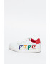 Pepe Jeans London Pantofi sport de piele ecologica cu imprimeu logo contrastant Adams - Pled.ro