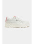 Pepe Jeans London Pantofi sport flatform de piele cu imprimeu text - Pled.ro