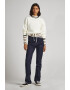 Pepe Jeans London Pulover crop cu model torsade - Pled.ro