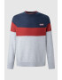 Pepe Jeans London Pulover cu decolteu la baza gatului si model colorblock - Pled.ro