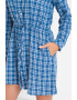 Pepe Jeans London Rochie de in si bumbac cu model in carouri Nicola - Pled.ro