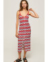 Pepe Jeans London Rochie din amestec de in cu decolteu in V Frida - Pled.ro