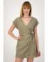 Pepe Jeans London Rochie din amestec de in cu design petrecut Julieta - Pled.ro