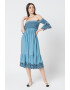 Pepe Jeans London Rochie din lyocell cu decolteu pe umeri Libby - Pled.ro