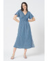 Pepe Jeans London Rochie evazata cu decolteu in V Miracle - Pled.ro