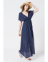 Pepe Jeans London Rochie maxi cu decolteu in V si slit lateral Kaia - Pled.ro