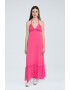 Pepe Jeans London Rochie maxi cu terminatie cu volane - Pled.ro