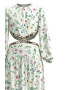 Pepe Jeans London Rochie midi cu imprimeu floral si decupaje - Pled.ro