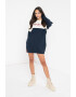 Pepe Jeans London Rochie tip bluza sport cu imprimeu logo - Pled.ro