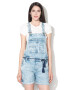 Pepe Jeans London Salopeta scurta de denim cu cordon - Pled.ro