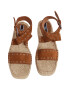 Pepe Jeans London Sandale-espadrile flatform de piele intoarsa - Pled.ro