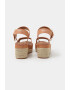 Pepe Jeans London Sandale-espadrile wedge cu garnituri de piele ecologica - Pled.ro