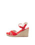 Pepe Jeans London Sandale tip espadrile cu talpa wedge Shark - Pled.ro