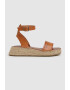 Pepe Jeans London Sandale wedge de piele - Pled.ro