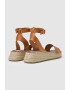 Pepe Jeans London Sandale wedge de piele - Pled.ro