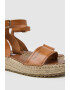 Pepe Jeans London Sandale wedge de piele - Pled.ro