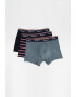 Pepe Jeans London Set de boxeri uni si in dungi - 3 perechi - Pled.ro