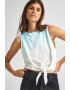 Pepe Jeans London Top crop cu model in degrade - Pled.ro